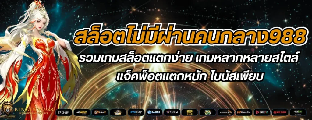 สล็อตไม่มีผ่านคนกลาง988